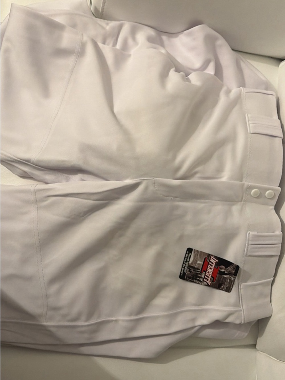White Athletic Baseball Pants size medium brand new